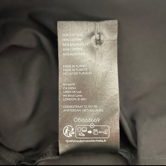 Maeve By Anthropology Black Button Down Shirt Dress Size XXsmall P 100% Cotton - Picture 13 of 15